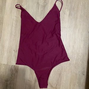 BENOA one piece swimsuit in burgundy